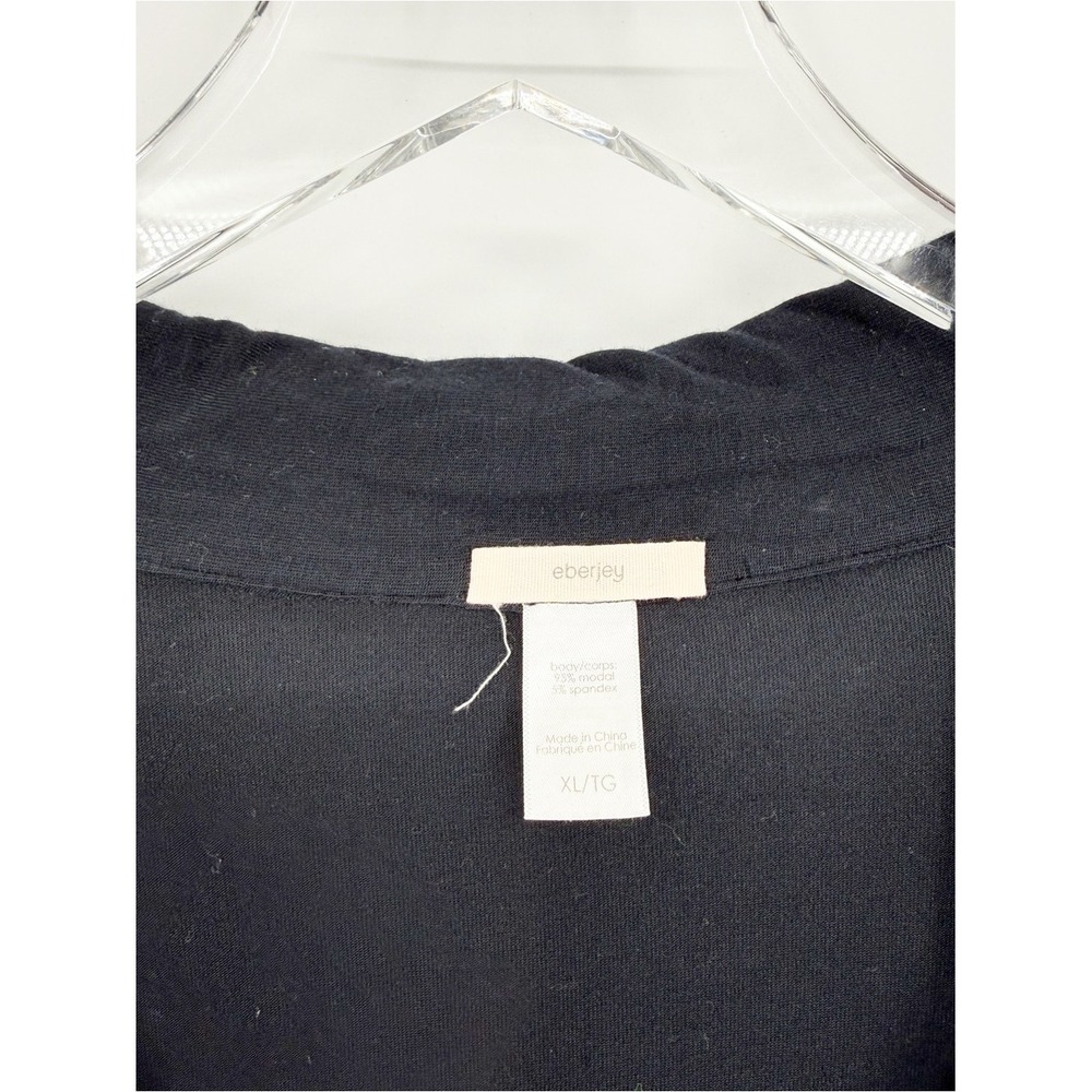 Eberjey Gisele Short Sleeve Pajama Top XL Black - Picture 5 of 6